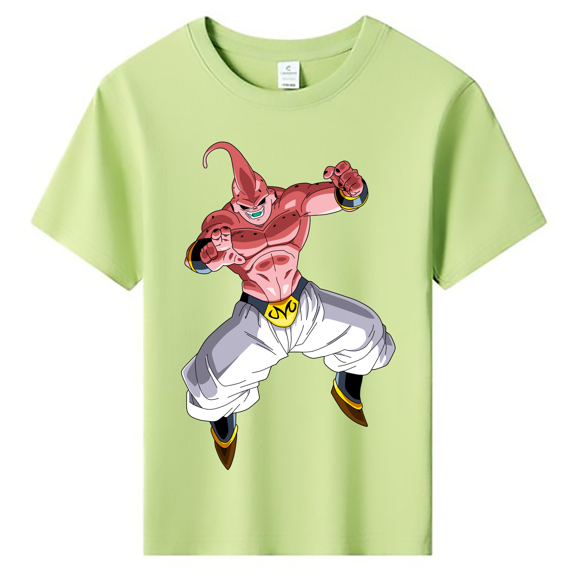 （画像用） ドラゴンボール 魔人ブウ DRAGON BALL Majin Buu 綿100％キッズTシャツ（フロントプリント）